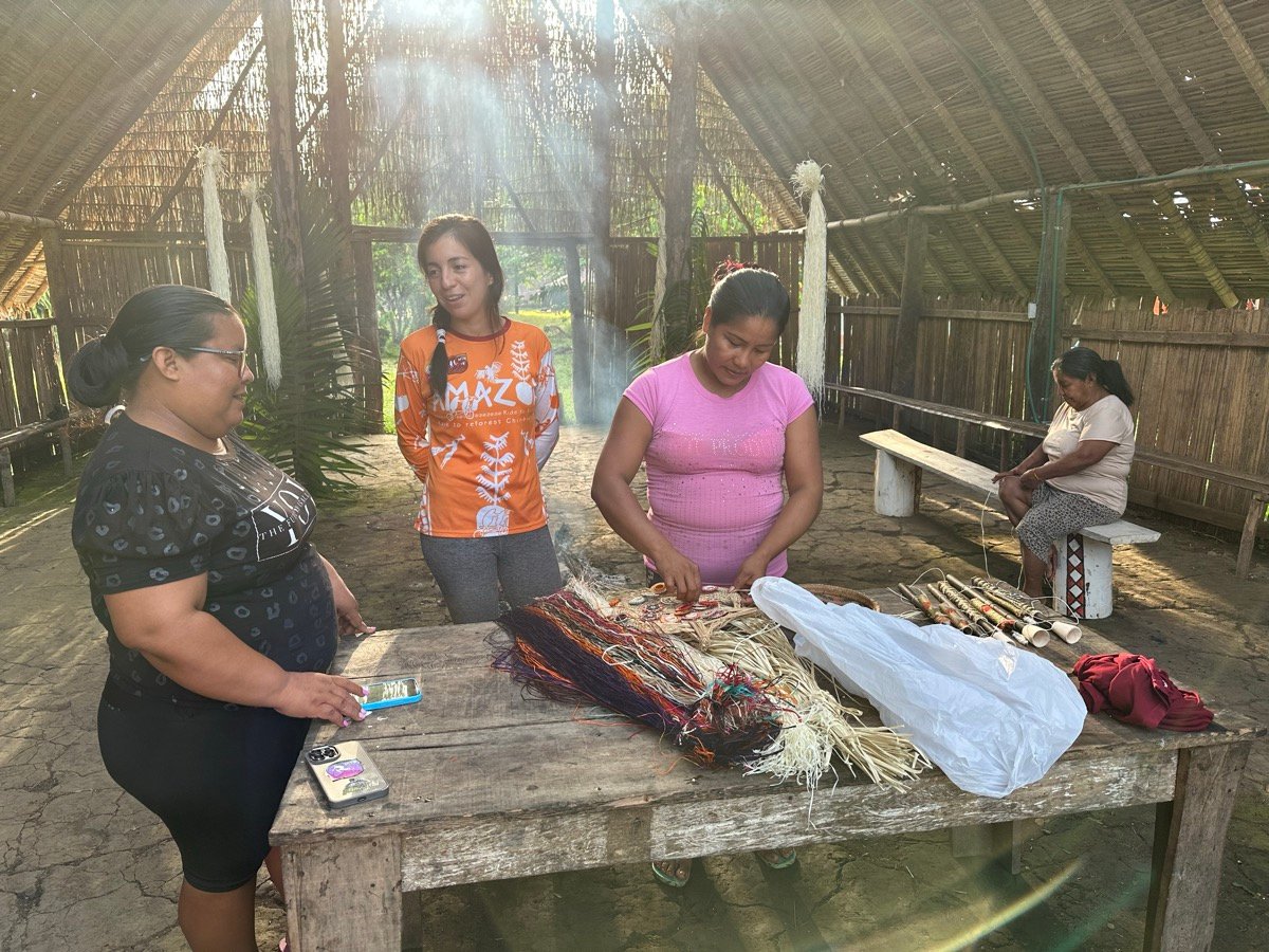 community working alongside