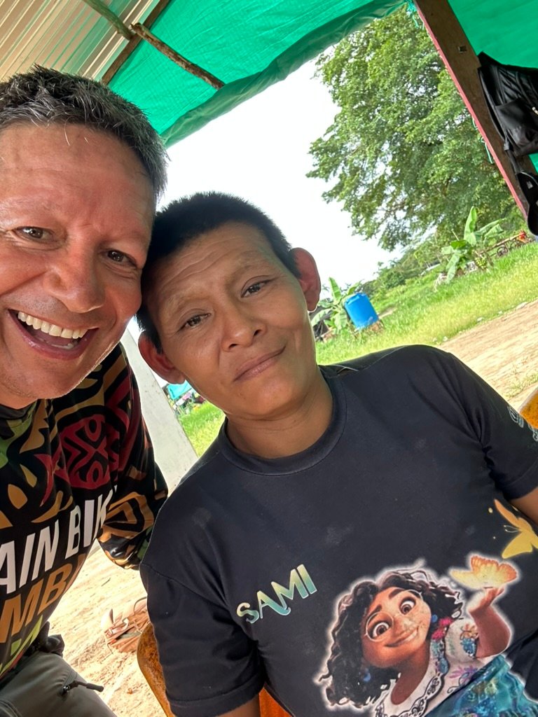 Nukak woman in her community in the Colombian Amazon