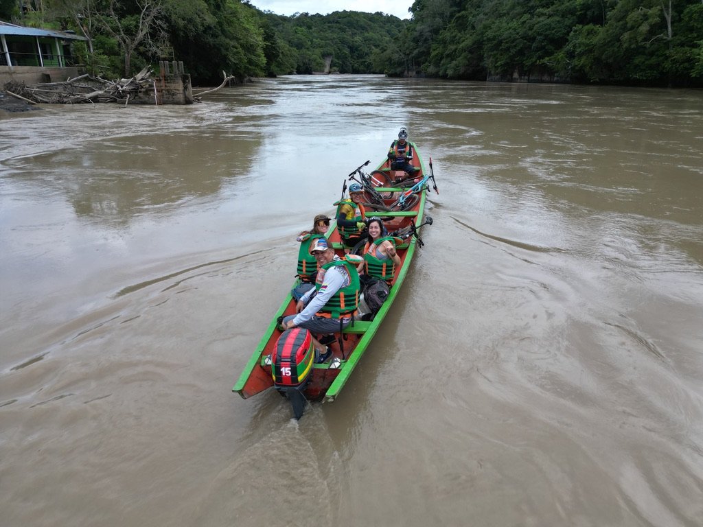 river travel bikes boat